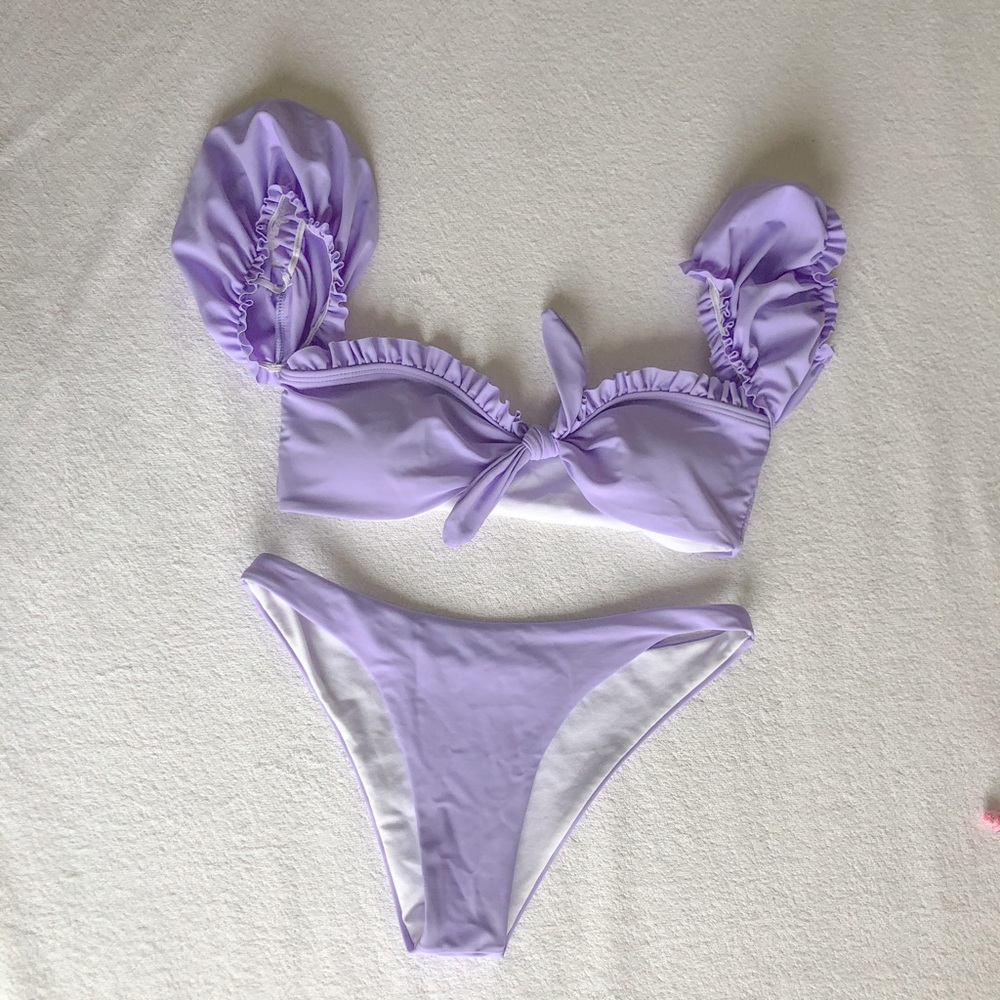 Boutique babydoll purple bikini